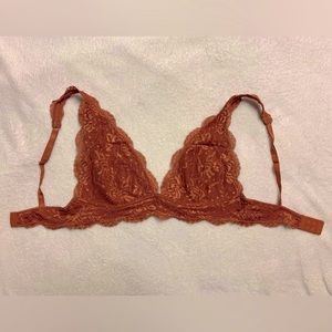 Burnt Orange Lace Bralette